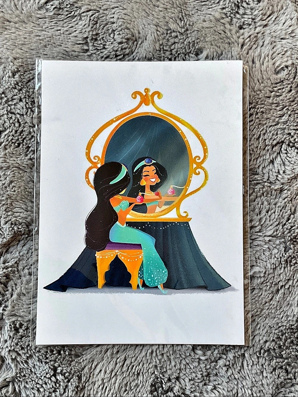 Disney Princess Jasmine WonderGround Gallery Postcard by Liana Hee